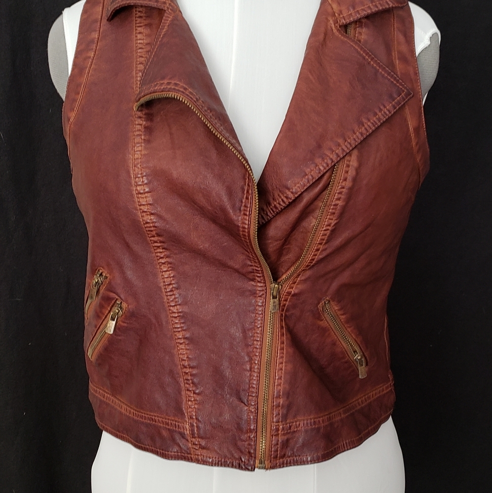 Leather vest